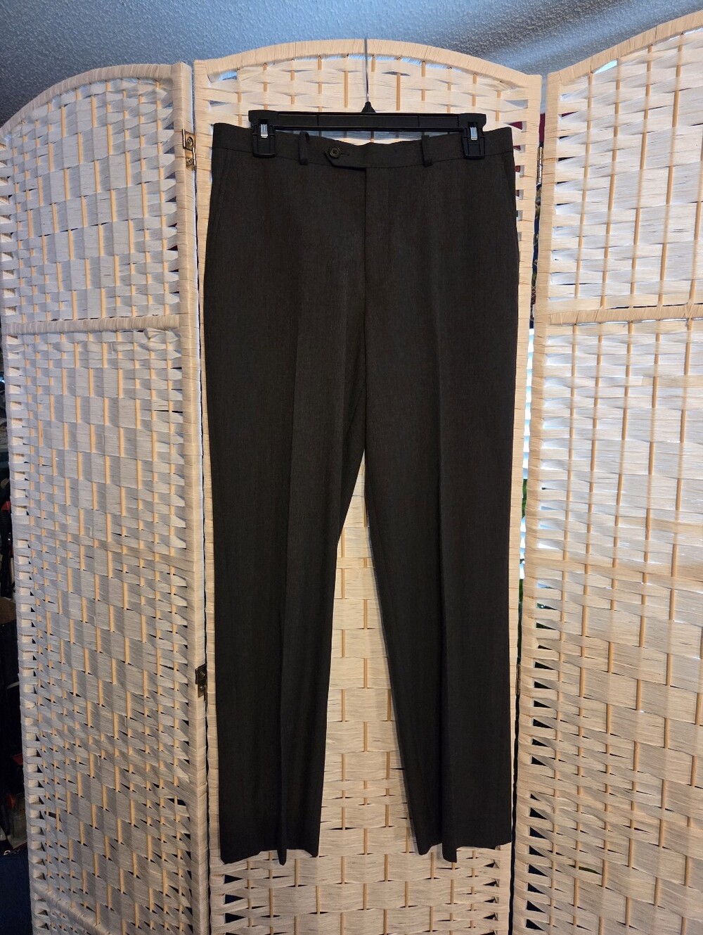 Boys Size 20R Classic Dark Charcoal Dress Pants, Like New